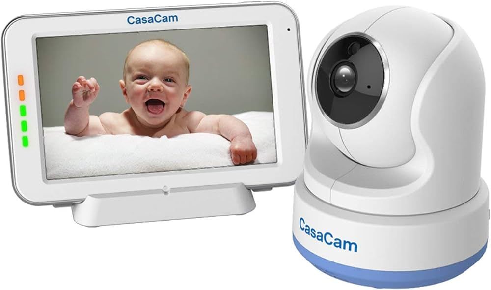 CasaCam BM200 Video Baby Monitor with 5" Touchscreen and HD Pan & Tilt Camera, Two Way Audio, Lul... | Amazon (US)