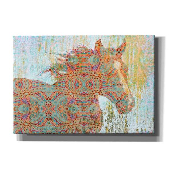 Pattern Horse by Irena Orlov - Wrapped Canvas Painting | Wayfair North America