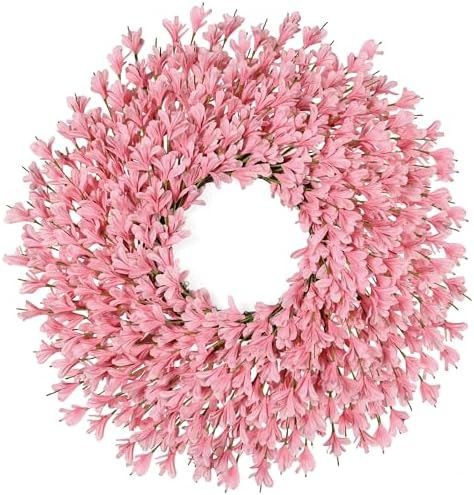 26 Inch Spring Wreaths for Front Door Large Easter Valentines Forsythia Floral Summer Spring Door... | Amazon (US)