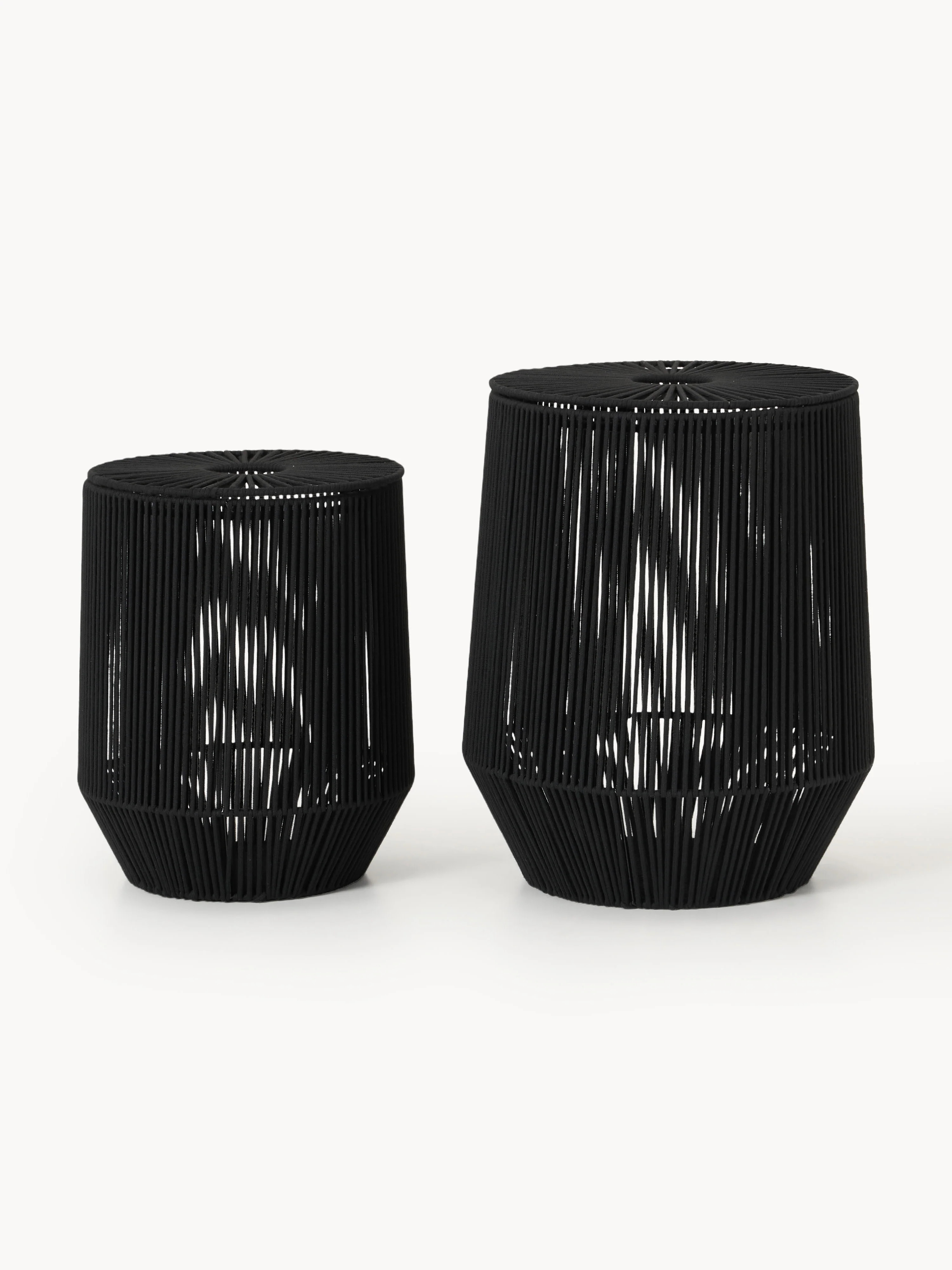 Handgewebte Wäschekörbe Gabe aus Seil, 2er-Set | Westwing EU