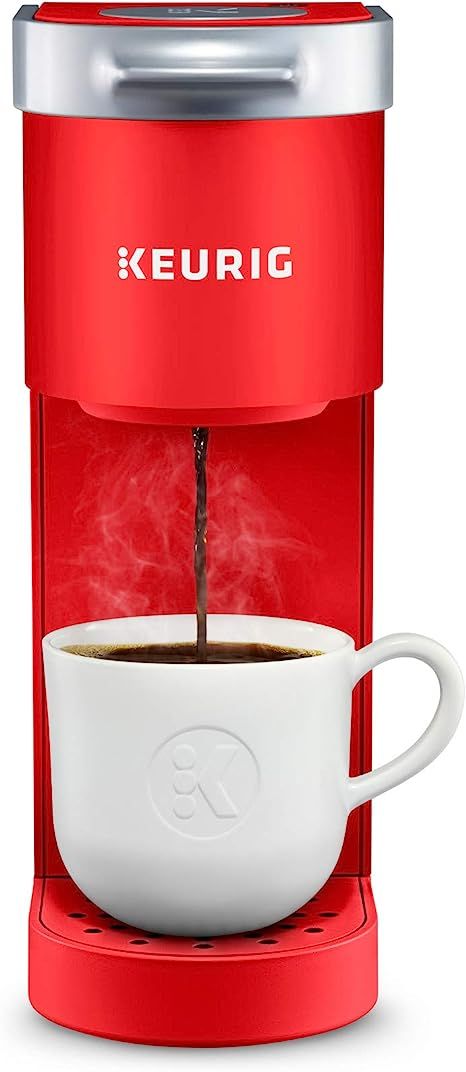 Keurig K-Mini Coffee Maker, Single Serve K-Cup Pod Coffee Brewer, 6 to 12 oz. Brew Sizes, Poppy R... | Amazon (US)