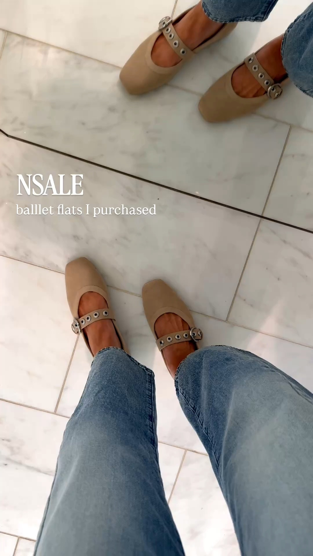 Nsale ballet flats and these mother jeans are back in stock!