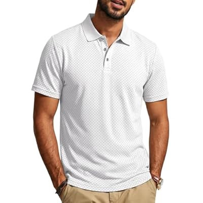 TRFIC Mens Polo Shirts Short Sleeve Casual Golf Polo Shirt Button Placket T Shirt Style… | Amazon (US)
