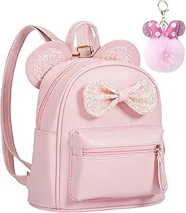 Sunwel Fashion Cutest Toddler Sequin Bow Mouse Ears Bag Mini Travel Shoulder Backpack for Teen Li... | Amazon (US)
