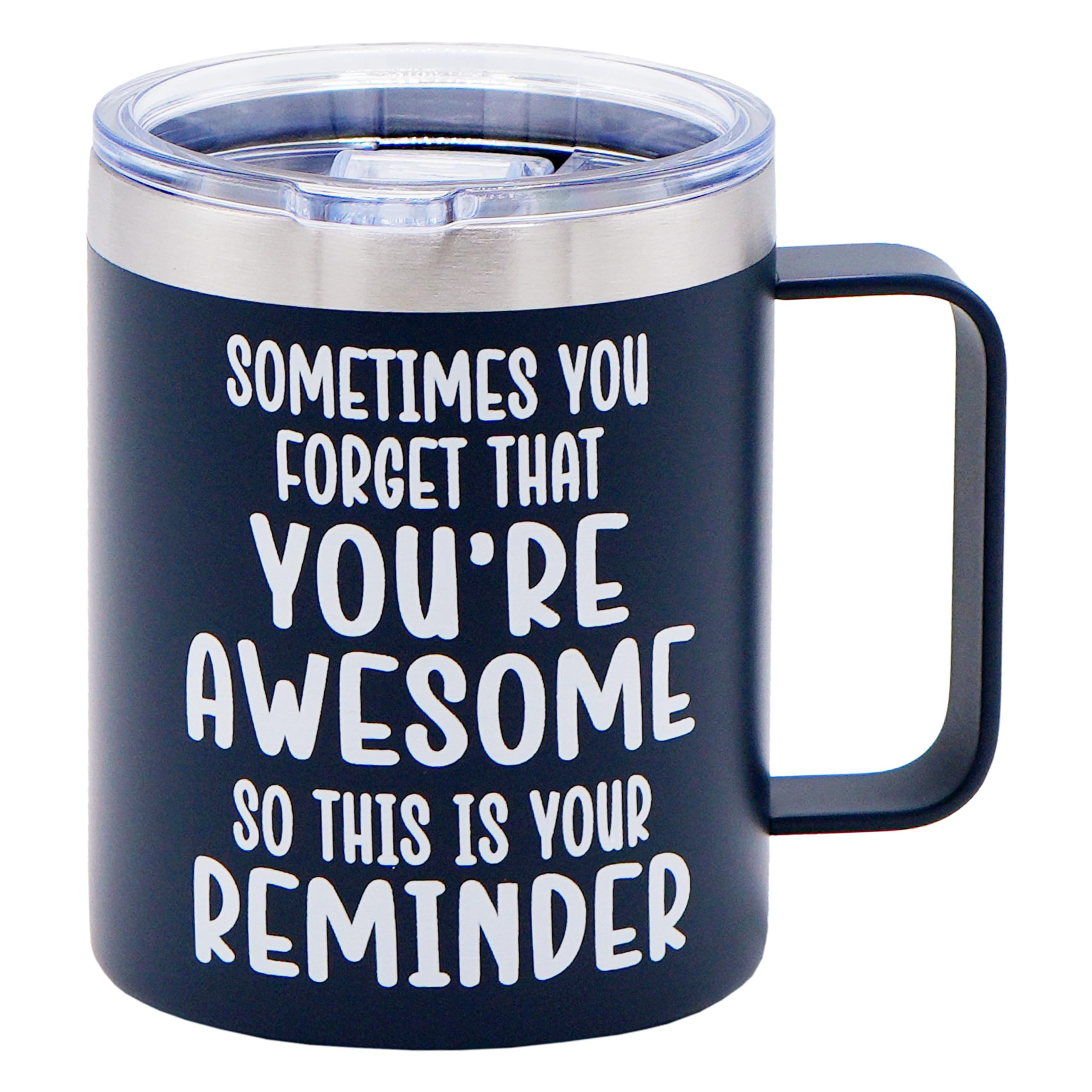 4E's Novelty Coffee Mug Sometimes You Forget You’re Awesome, 14 oz - Stays Hot for 3 Hrs, Steel... | Amazon (US)