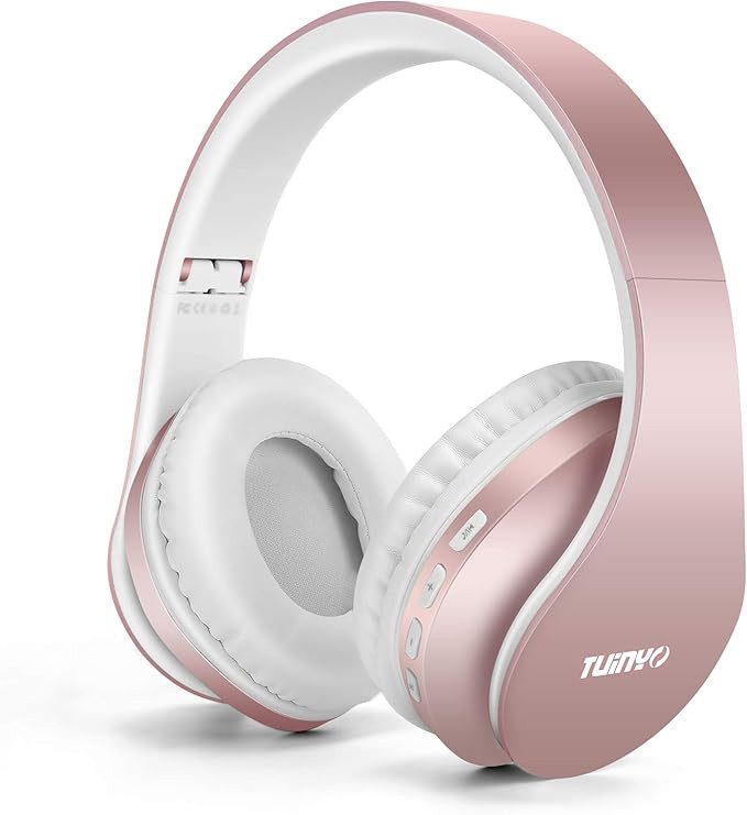 TUINYO Wireless Headphones Over Ear, Bluetooth Headphones with Microphone, Foldable Stereo Wirele... | Amazon (US)