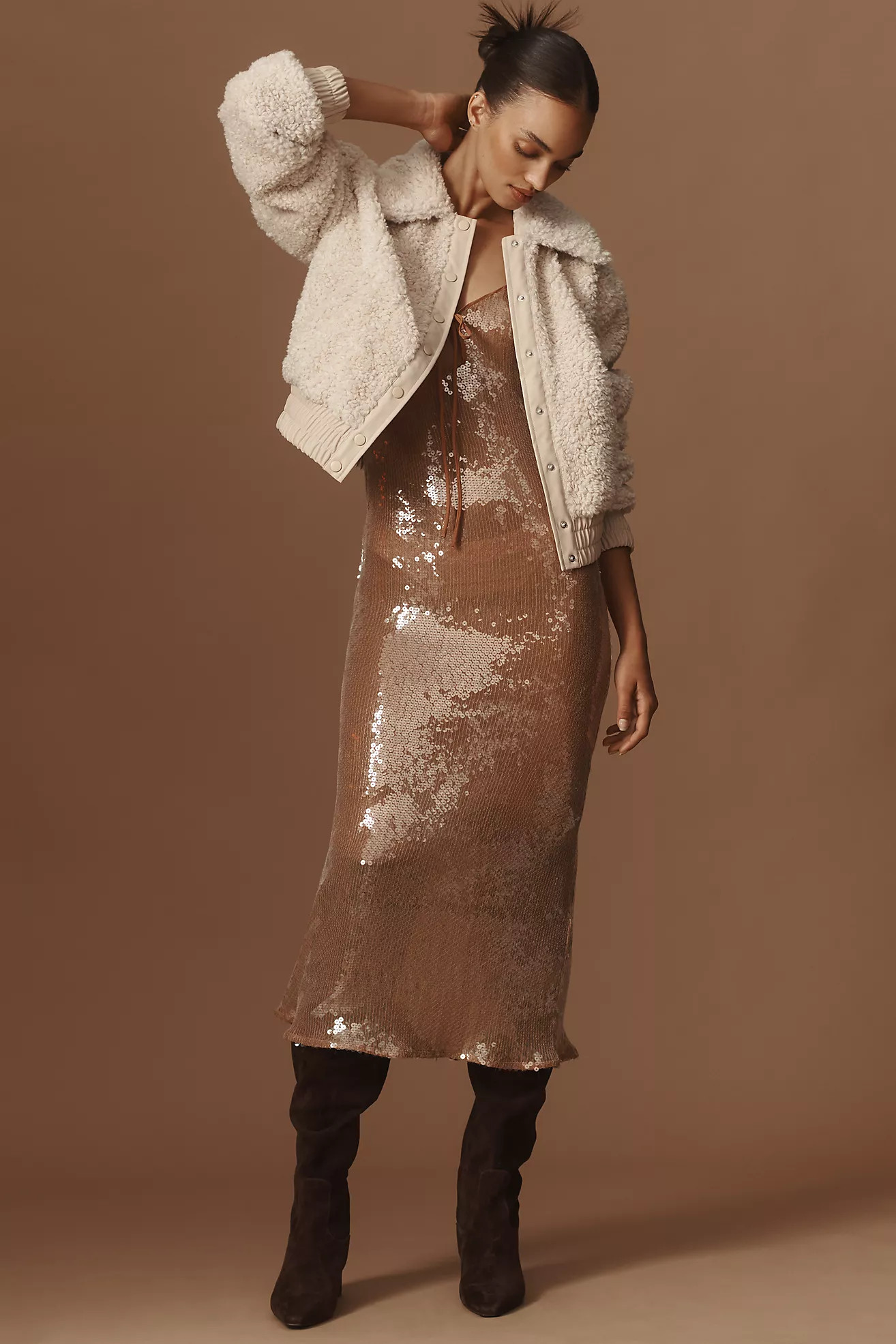 Sanctuary Libby Sherpa JacketSanctuaryWrite a Review Reviews$149.00Color: CREAMFitStandardSizeXXS... | Anthropologie (US)