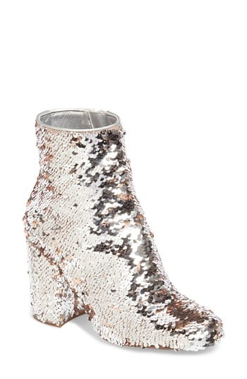 Women's Steve Madden Georgia Sequin Bootie, Size 10 M - Metallic | Nordstrom