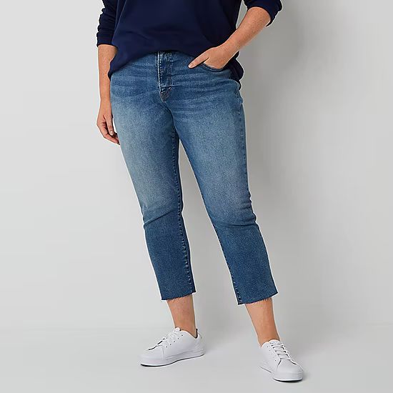 a.n.a Plus Womens High Rise Straight Fit Jean | JCPenney