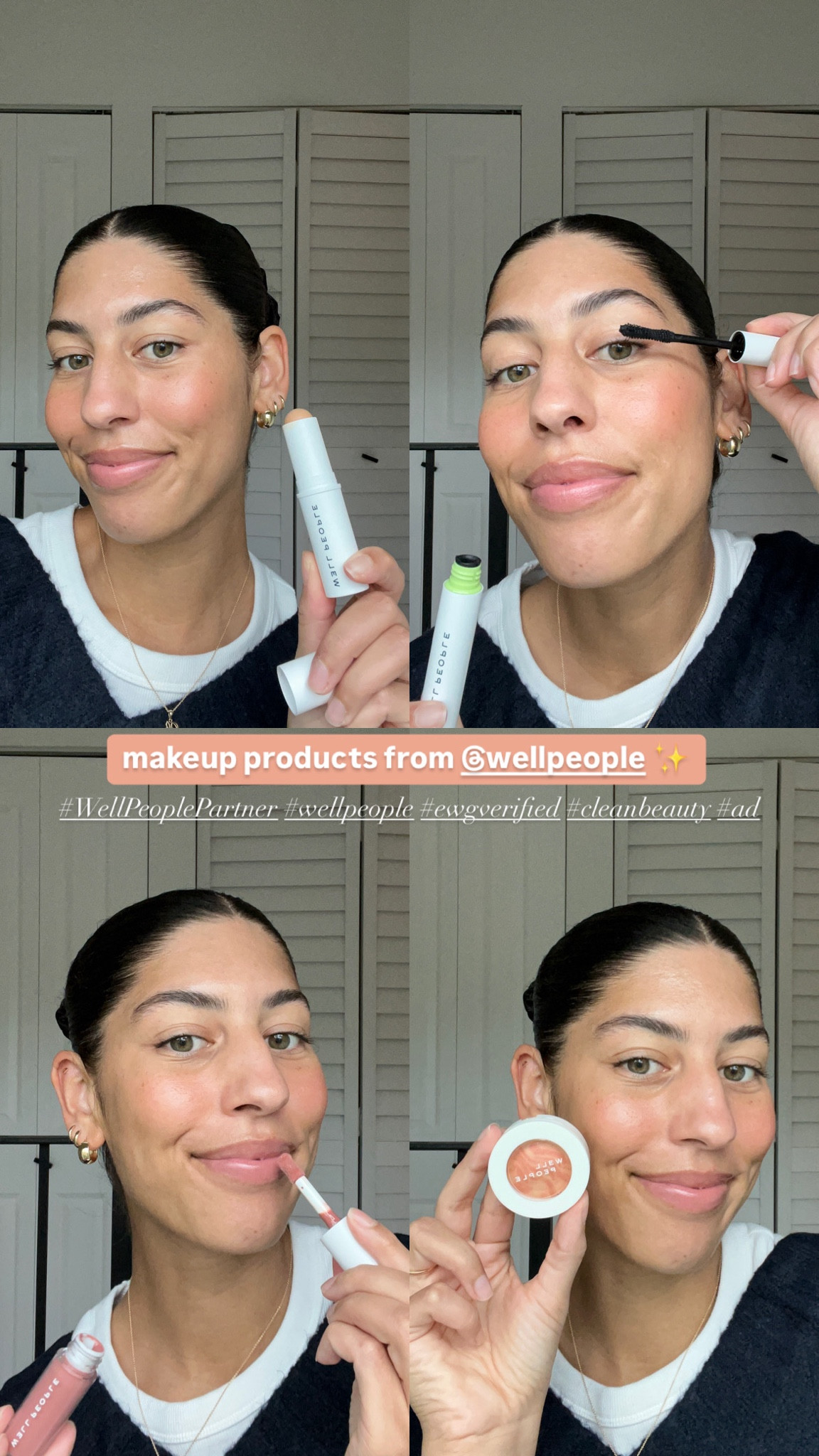 My under 5 min mom makeup look from @wellpeople ✨

use code LTKWELL for 30% off order $50+ starting 11/1

Supernatural complexion stick: medium neutral 
Super powder blush: sweet persimmon 
Expressionist volumizing
Lush lip oil: soft peony 


 #WellPeoplePartner #wellpeople #ewgverified #cleanbeauty #ad

@shop.ltk, #liketkit and https://liketk.it/4XgXR