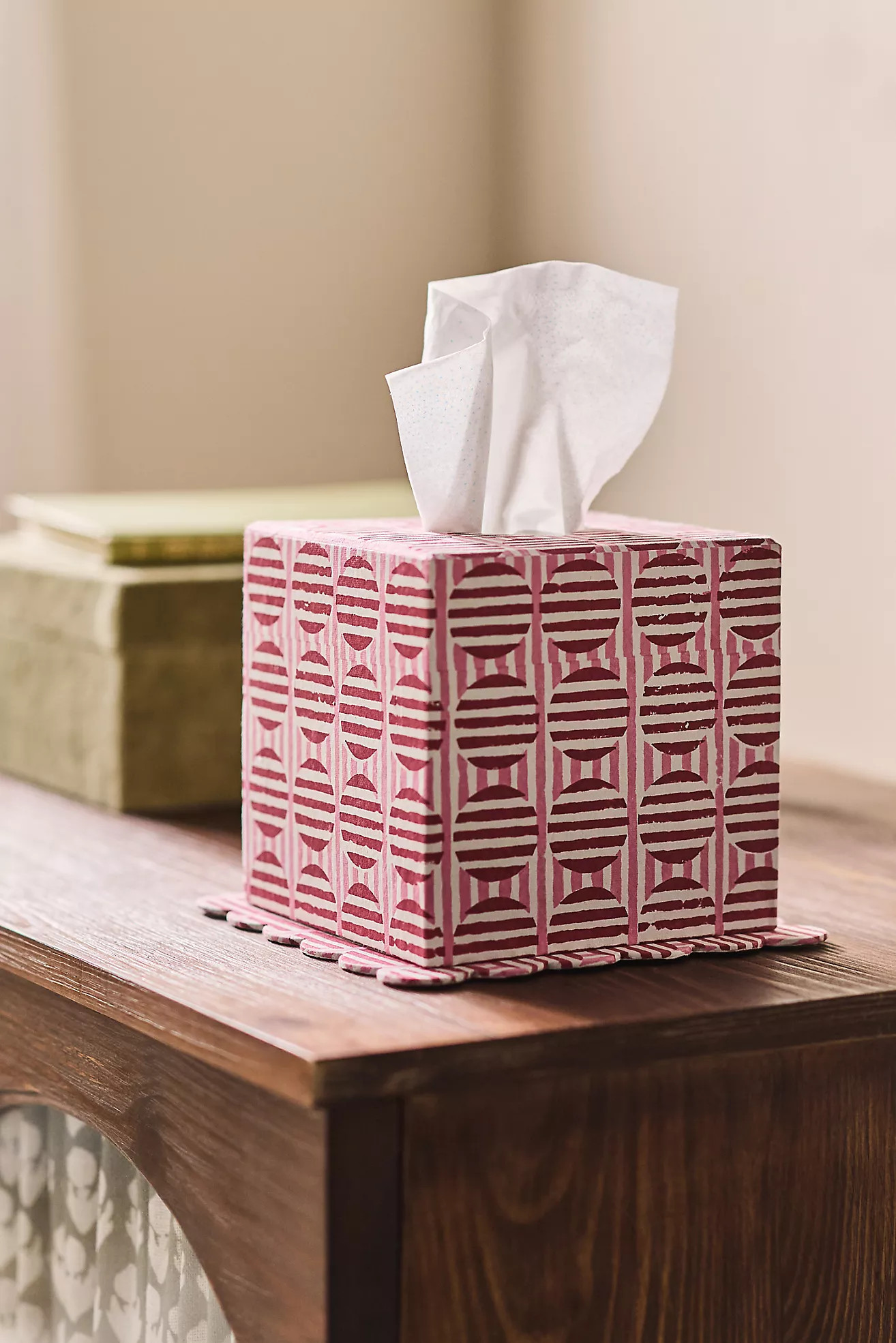 Inner Child Scallop Printed Tissue Box | Anthropologie (US)