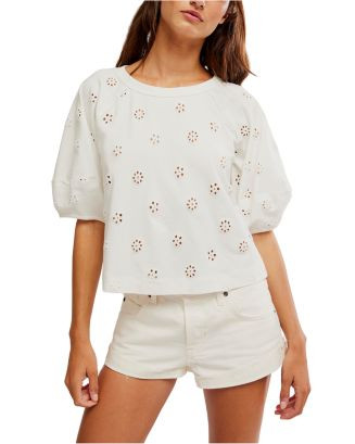 Free People Jessie Eyelet Tee | Bloomingdale's Women | Bloomingdale's (AU)