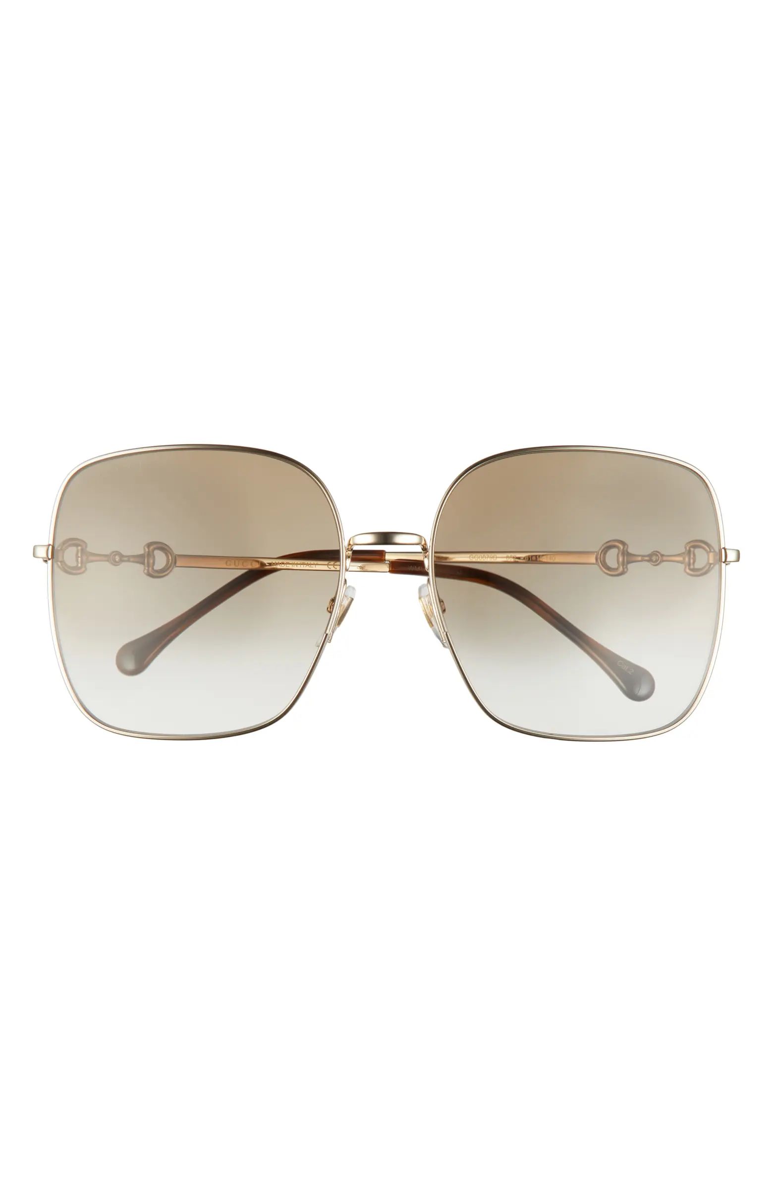 Gucci 61mm Gradient Square Sunglasses | Nordstrom | Nordstrom