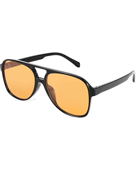 YDAOWKN Retro Aviator Sunglasses for Womens Mens Large Frame Classic 70s Vintage Sunglasses Aviat... | Amazon (US)