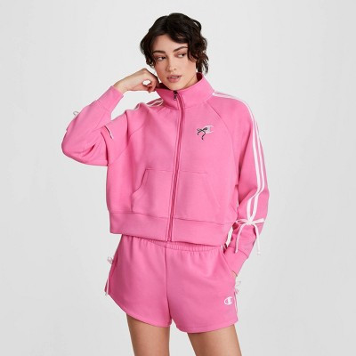 Champion Women's In the Stands Full Zip Top - Pink L | Target