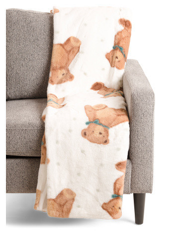 Teddy On Koda Throw | Polyester | Marshalls