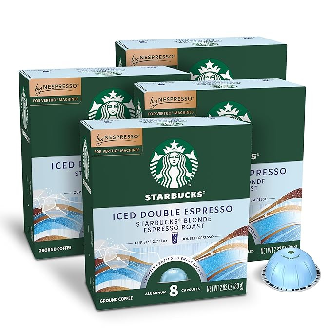 Starbucks by Nespresso Vertuo, Iced Blond Roast Coffee, 32-count Coffee Pods, Brews 2.7 oz. | Amazon (US)