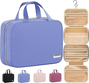 HOTOR Travel Toiletry Bag - Hanging Toiletry Bag for Women & Men, Makeup Bag/Big Comparment, Wate... | Amazon (US)