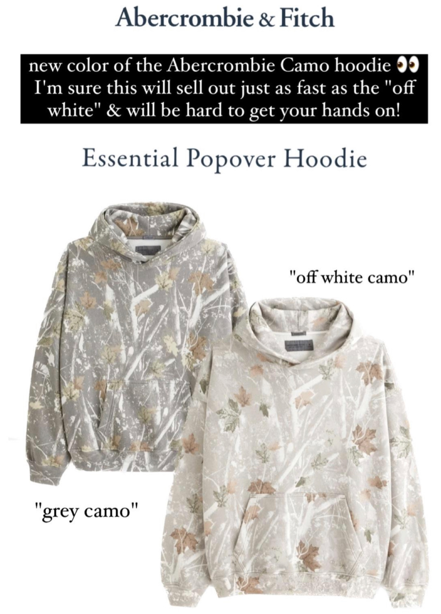 🍂 Fall must-have alert! 🍁 Grab this camo Abercrombie & Fitch hoodie before it disappears again! 🍂 Stay stylishly cozy this season. 🌟 #AbercrombieCamoHoodie #FallFashionFave 🍁

#LTKmidsize #LTKGiftGuide