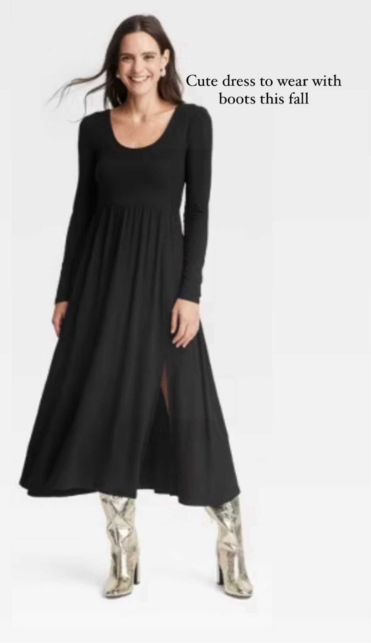 Cute dress for thanksgiving and the holidays and to wear with boots this fall 

#LTKFindsUnder50 #LTKSaleAlert #LTKSeasonal