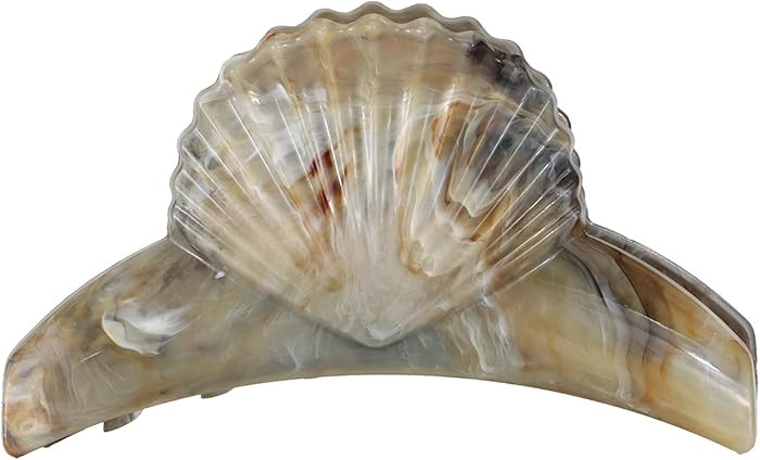 Cute Turquoise Scallop Shell Hair Clip for Women - Unique Seashell Barrette, Oceanic Shark Snail ... | Amazon (US)