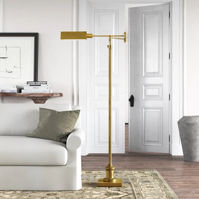 Athallia 65'' Gold Task Floor Lamp | Wayfair North America