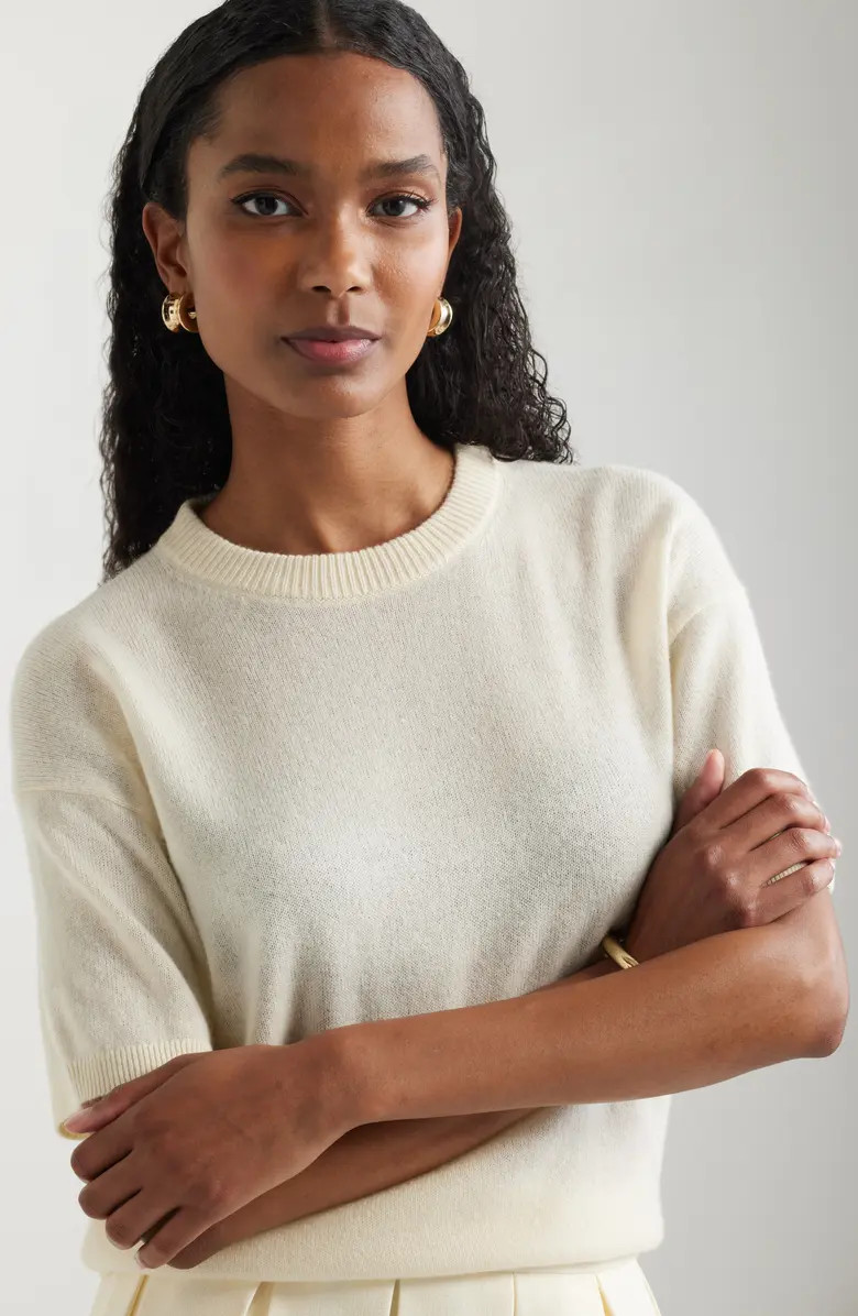 Short Sleeve Cashmere Sweater | Nordstrom