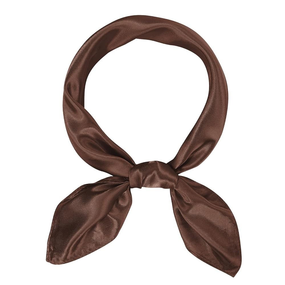 American Trends Women Silk Feeling Scarf Satin Head Scarves Square Satin Scarf Wrap Neck Scarf Li... | Amazon (US)