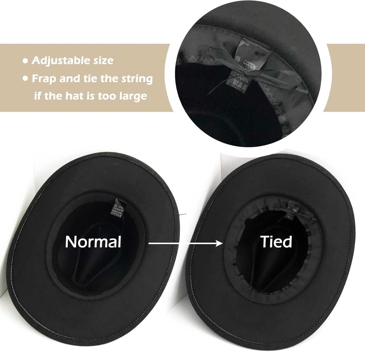 Lisianthus Men & Women's Felt Wide Brim Western Cowboy Hat | Amazon (US)