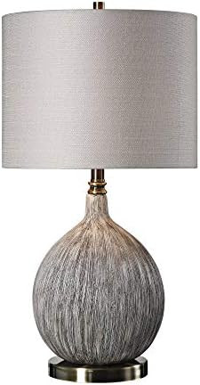 Uttermost Hedera Old Ivory and Aged Black Ceramic Table Lamp | Amazon (US)