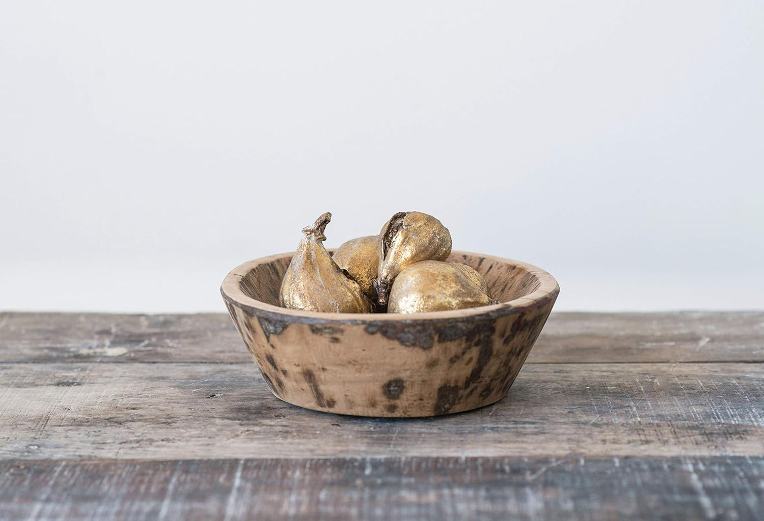 Creative Co-Op Resin Figs with Gold Finish (Set of 5 Pieces) | Amazon (US)