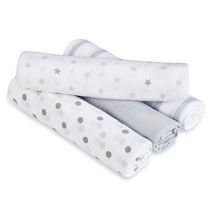 Aden by aden + anais Swaddle Blanket, Muslin Blankets for Girls & Boys, Baby Receiving Swaddles, ... | Amazon (US)