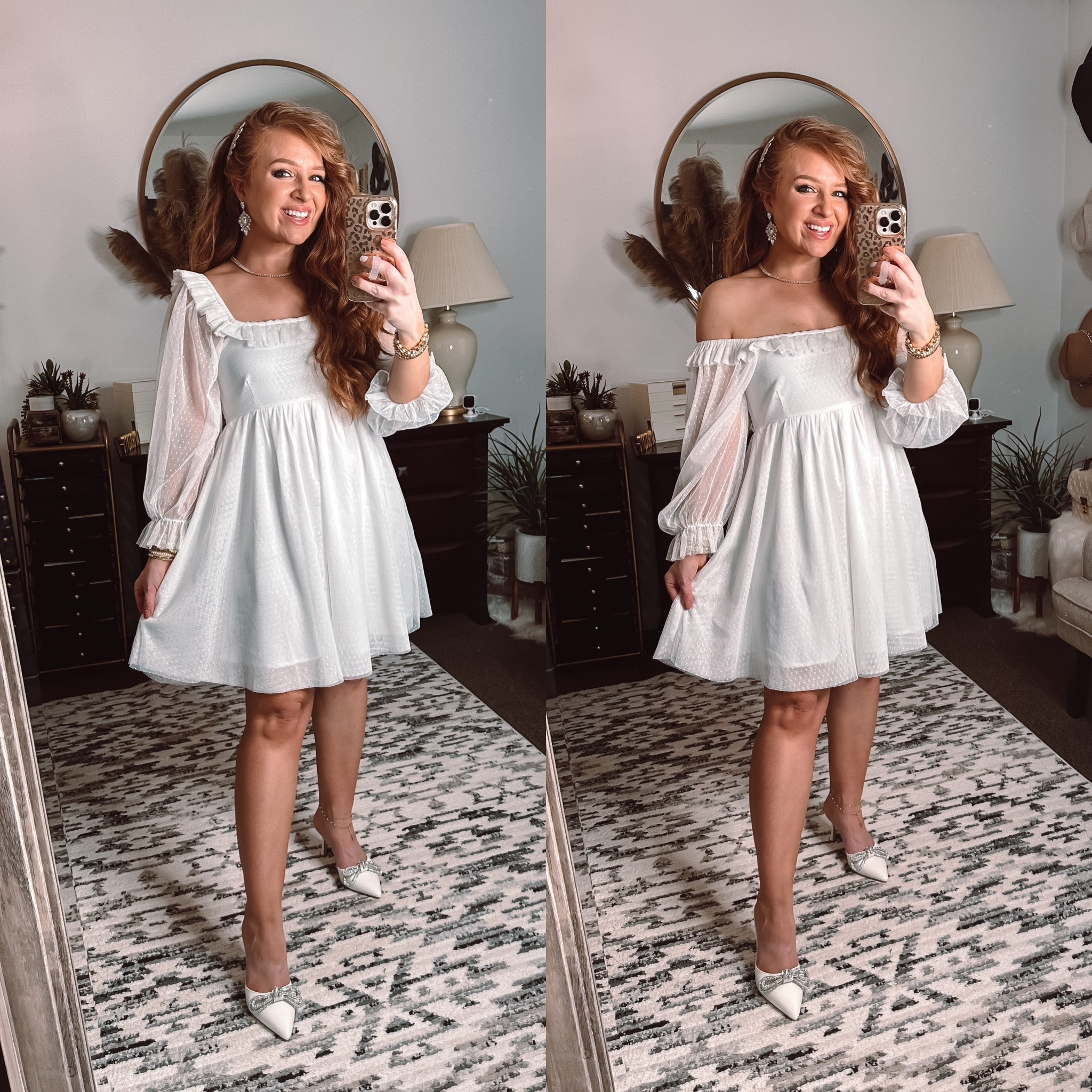 On or off the shoulder tulle mini dress perfect for all things wedding! Bridal shower, engagement photos, etc



#LTKwedding #LTKSeasonal #LTKunder100