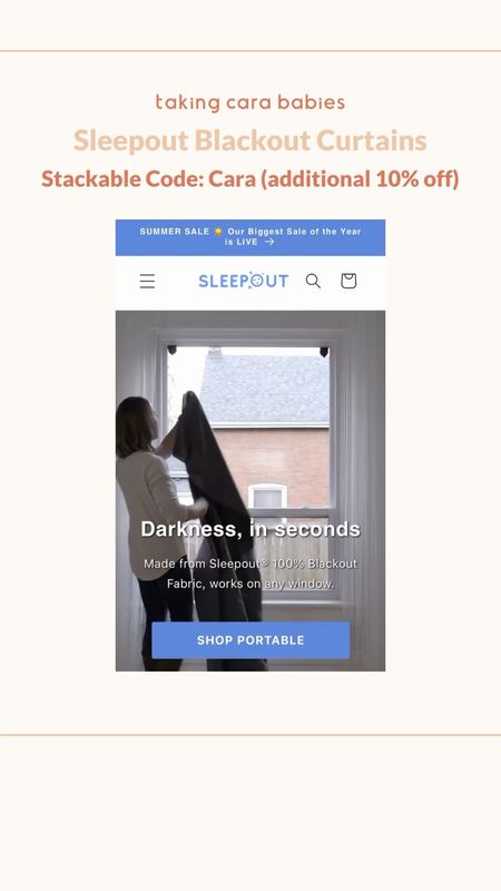 Sleepout summer sale is live! It’s their biggest sale of the year and we have a stackable code for an additional 10% off for you. 

Code: Cara at checkout 