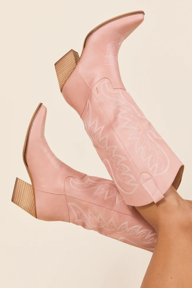 Indy Pink Cowboy Boots | Pink Lily
