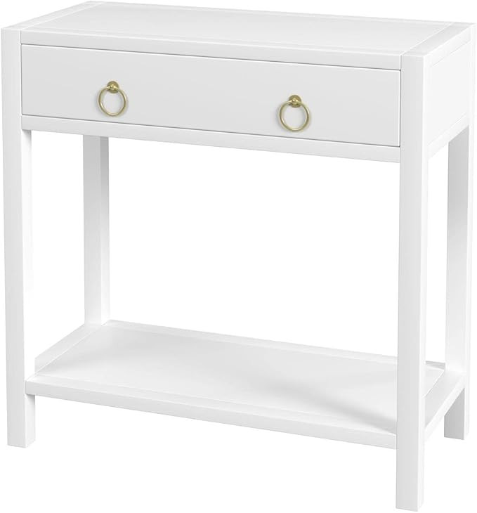 Butler Specialty Lark 30" White Wood 1-Drawer Nightstand | Amazon (US)