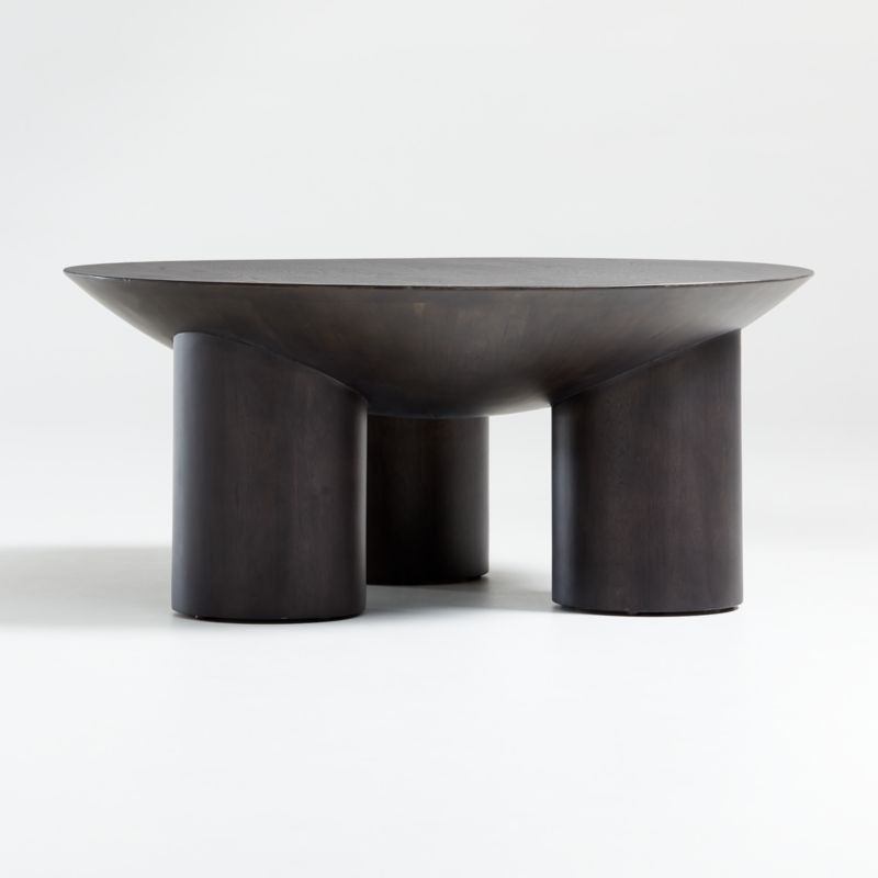 Tom Charcoal Three-Legged Coffee Table by Leanne Ford + Reviews | Crate & Barrel | Crate & Barrel