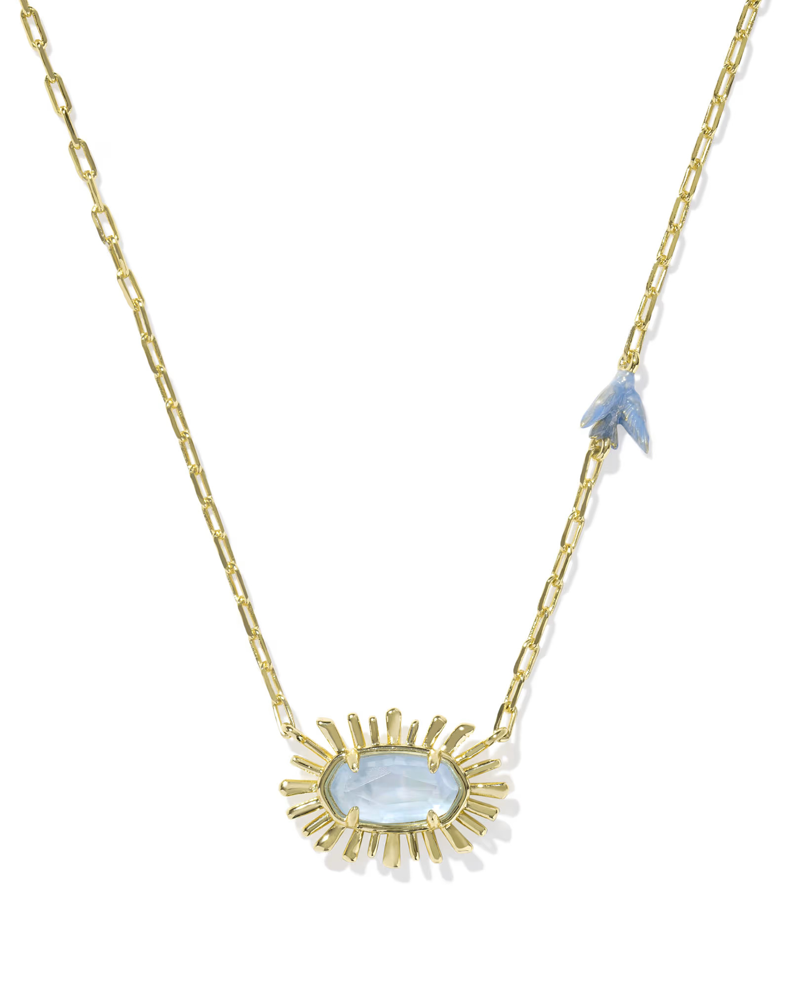 Elisa Bird Gold Short Pendant Necklace | Kendra Scott