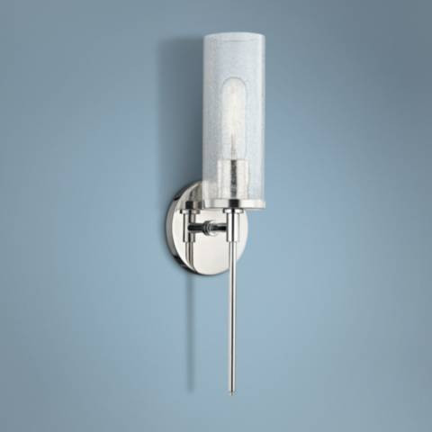 Mitzi Olivia 17 1/2" High Polished Nickel Wall Sconce | Lamps Plus