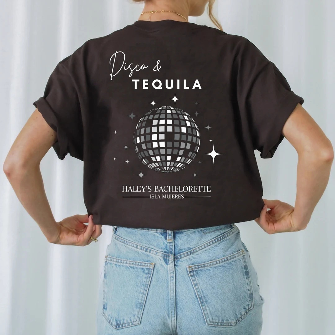 Disco Cowgirl Bachelorette Shirts / Last Disco Tour Comfort - Etsy | Etsy (US)