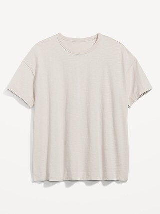 Oversized Vintage Slub-Knit Tunic T-Shirt for Women | Old Navy (US)