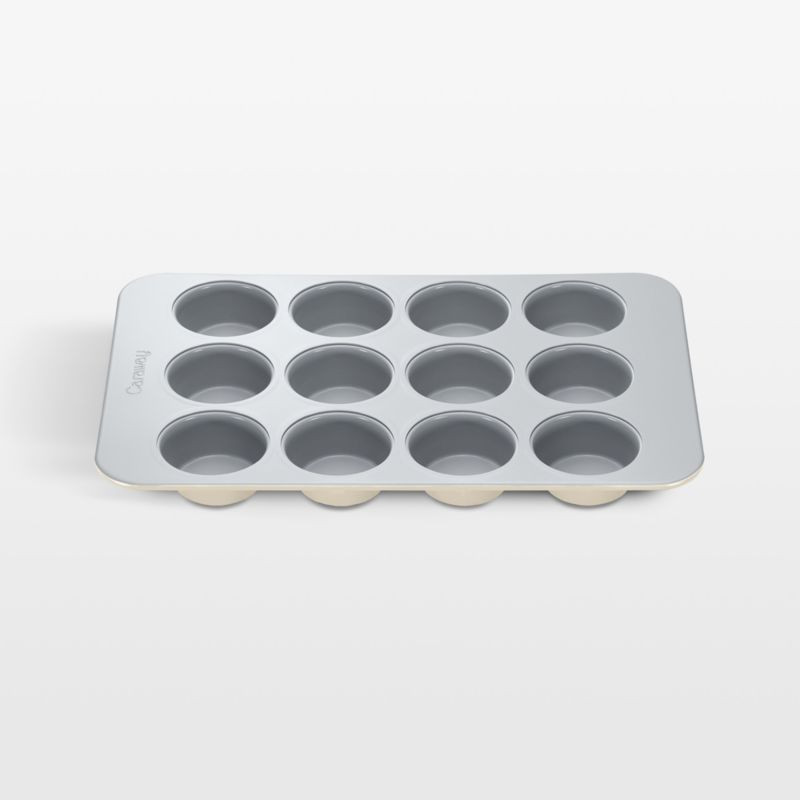 Caraway Non-Stick Ceramic Muffin Pan in Cream + Reviews | Crate & Barrel | Crate & Barrel