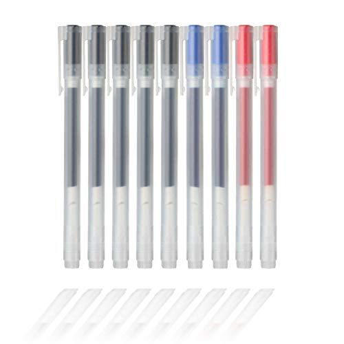 MUJI Gel Ink Ballpoint Pens 0.38mm 9-colors Pack | Amazon (US)