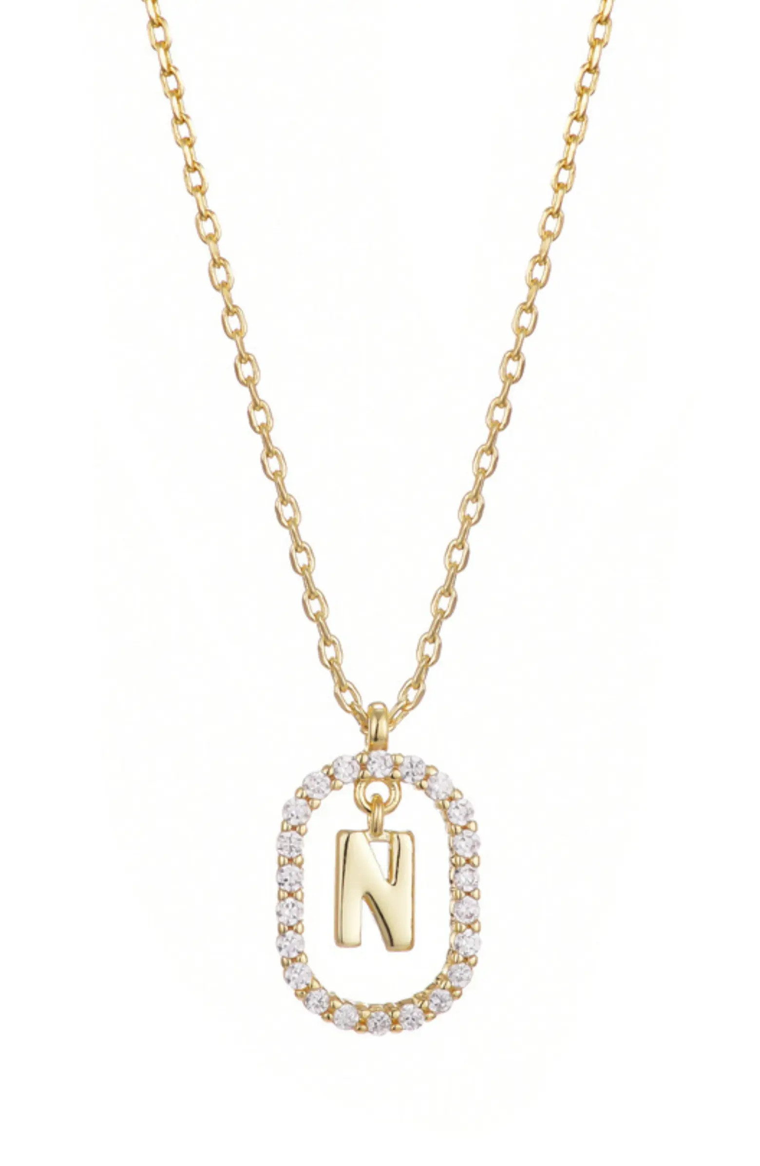 Adornia Floating Letter Initial Cubic Zirconia Pendant Necklace | Nordstromrack | Nordstrom Rack