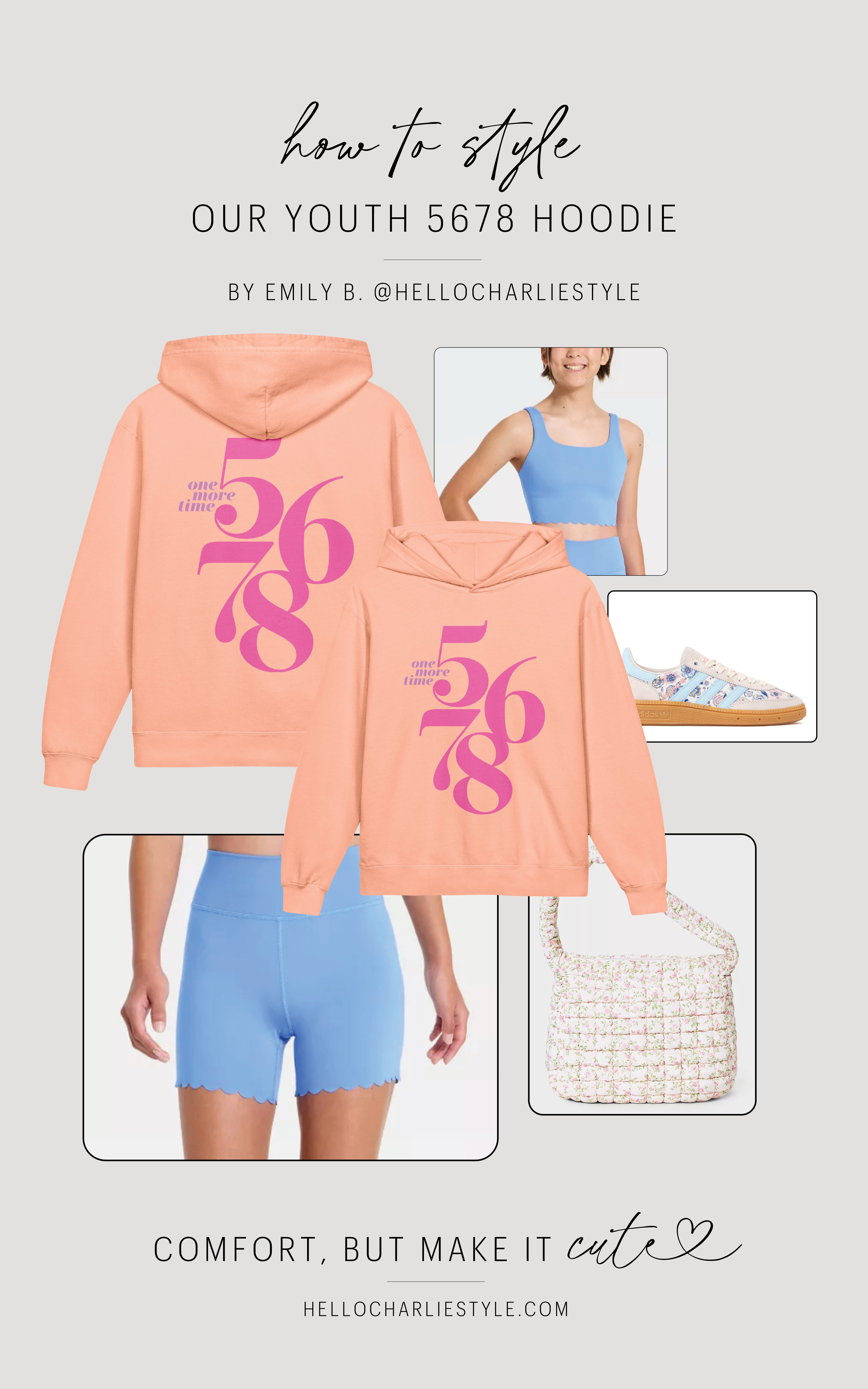 One more time… 5-6-7-8 💕✨

Here’s how to style our youth 5678 dance hoodie for competition weekends, practice days, and team rehearsals. Pair it with a bright matching set, fun sneakers, and a cute bag for a comfy, confident dance girl look.

Perfect for:
• Youth dance competition outfits
• Hip hop & jazz team style
• Studio warm-ups
• Dance team outfit ideas
• Gifts for young dancers

Hello Charlie Style creates trendy, comfy dancewear for girls who love to move and shine 💗

#DanceCompetition #5678 #DanceGirl #YouthDance #DanceTeam #HelloCharlieStyle 

 #LTKootd #LTKActive #LTKKids