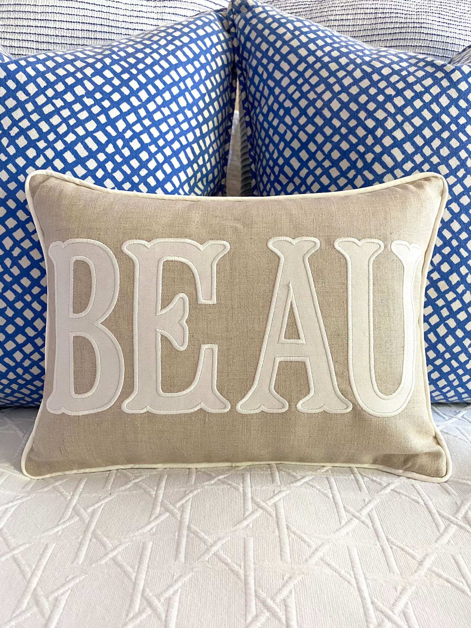 Applique Name Pillow Cover - Etsy | Etsy (US)