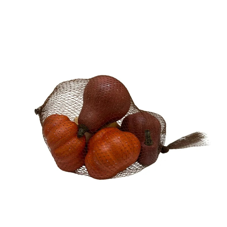 Mini Foam Pumpkins Tabletop Decor, Orange & Purple, 5 Count, Fall by Way To Celebrate | Walmart (US)