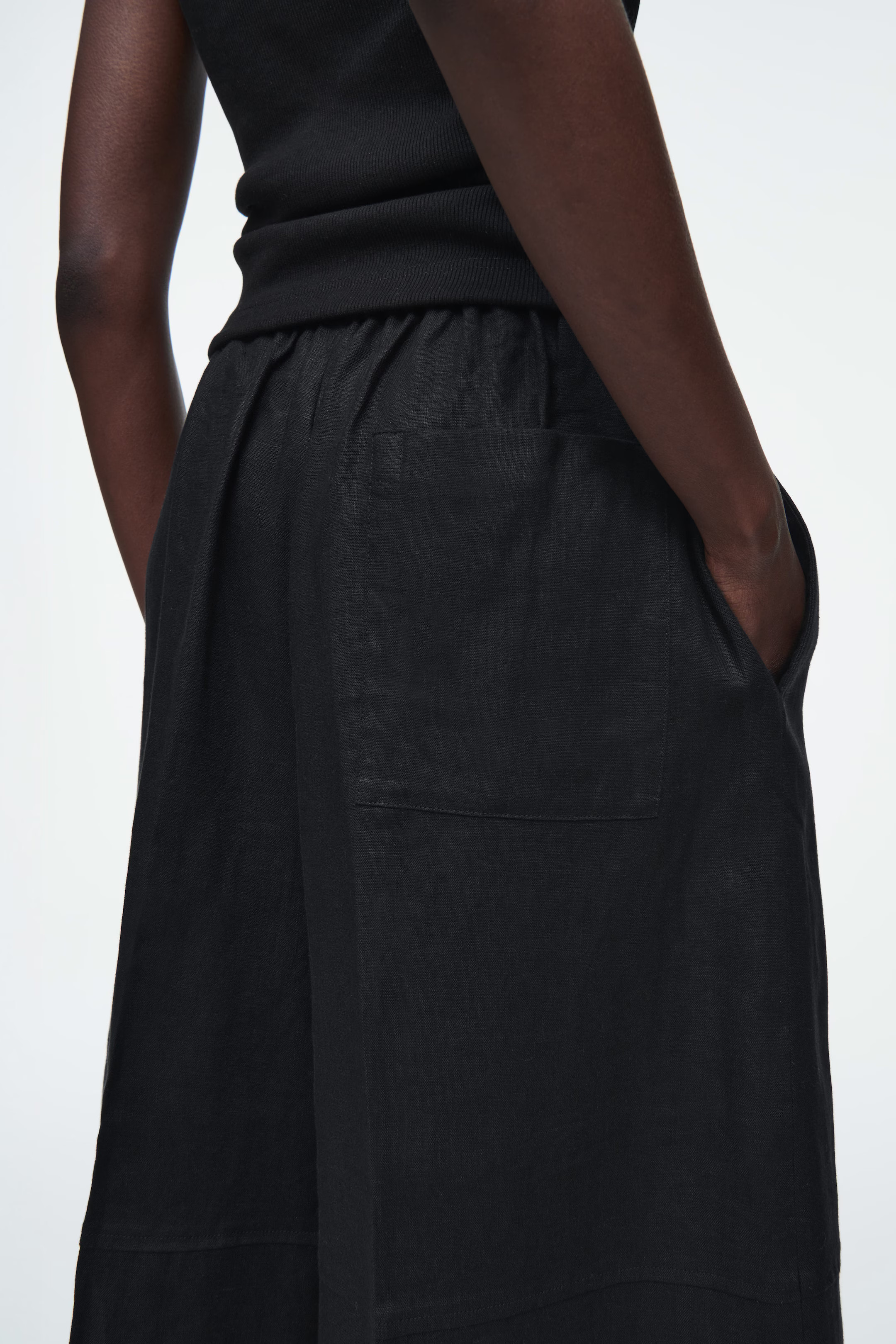 LINEN CULOTTES - BLACK | COS | COS (EU)