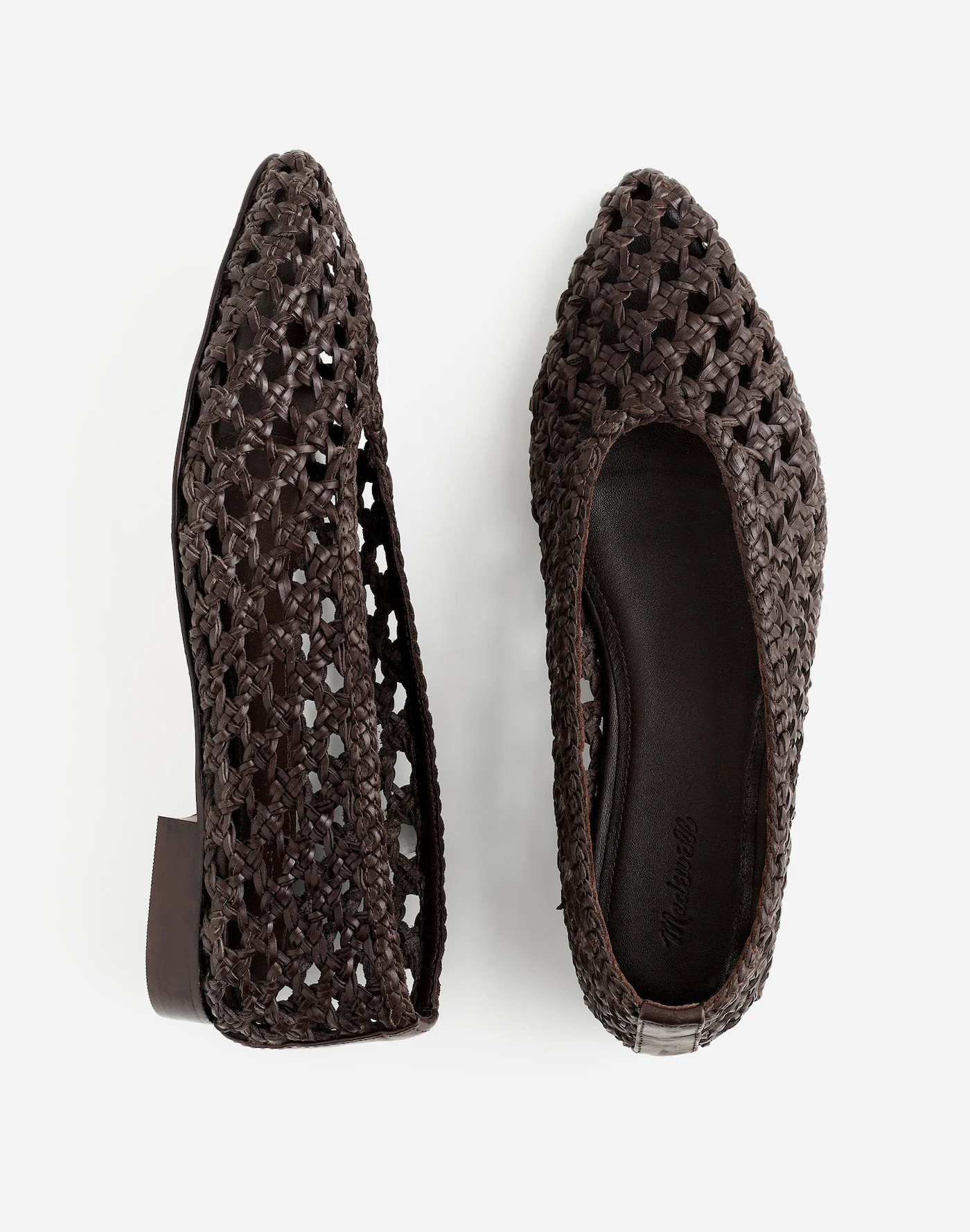 The Ruth Ballet Flat in Woven Leather | Madewell