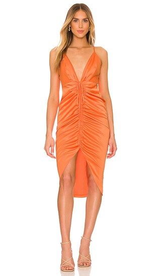 Annalisa Midi Dress in Orange | Revolve Clothing (Global)